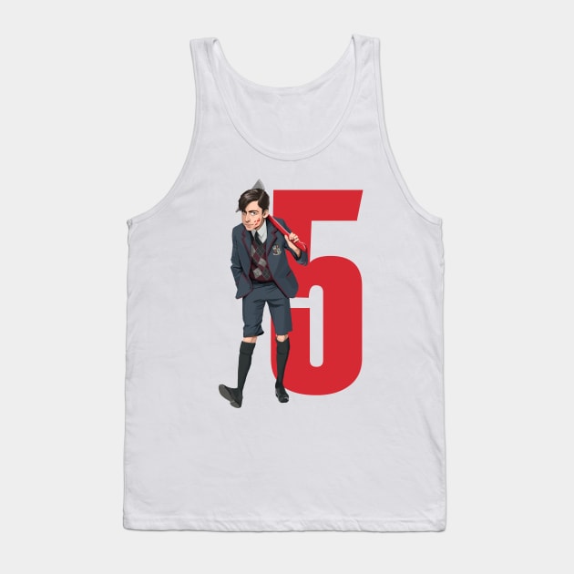 Five is the Deadliest Number Tank Top by Tanja Kosta